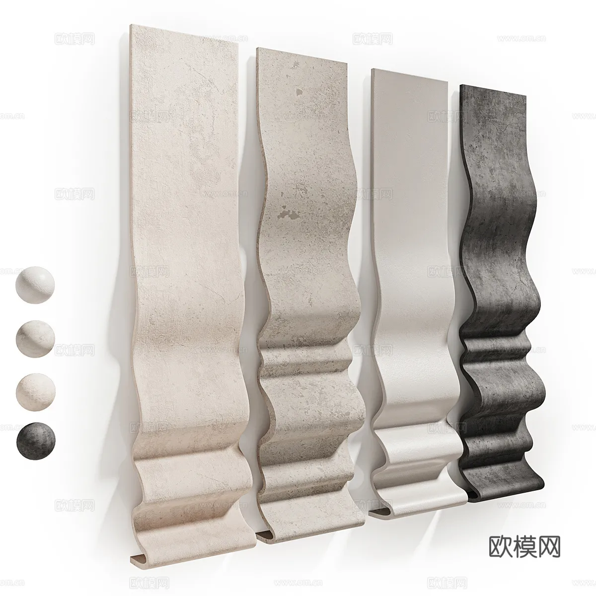 Wall Decoration 3D Models – Decor Sets – 043 – VRAY Render Wall Decoration 3D Models – Decor Sets – 043 – VRAY Render