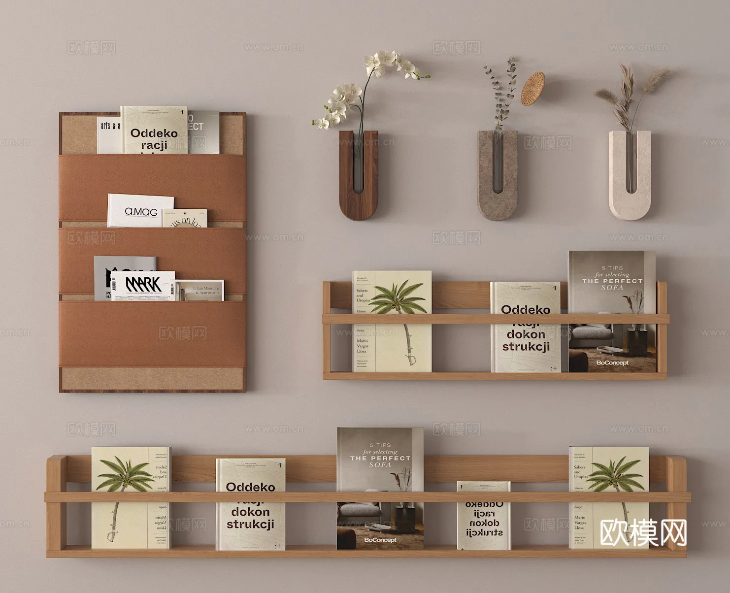 Wall Decoration 3D Models – Decor Sets – 059 – VRAY Render Wall Decoration 3D Models – Decor Sets – 059 – VRAY Render