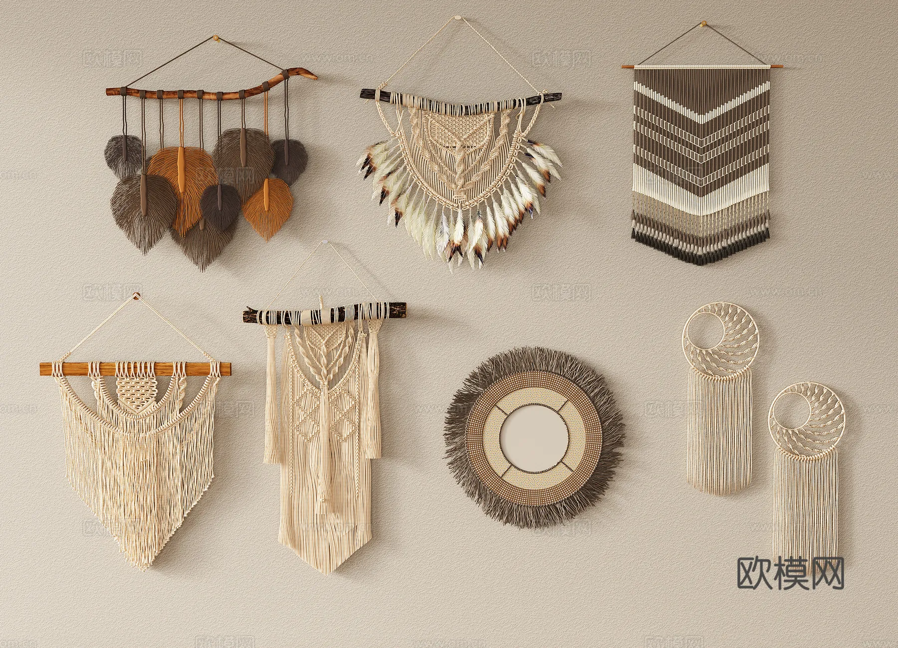 Wall Decoration 3D Models – Decor Sets – 066 – VRAY Render Wall Decoration 3D Models – Decor Sets – 066 – VRAY Render