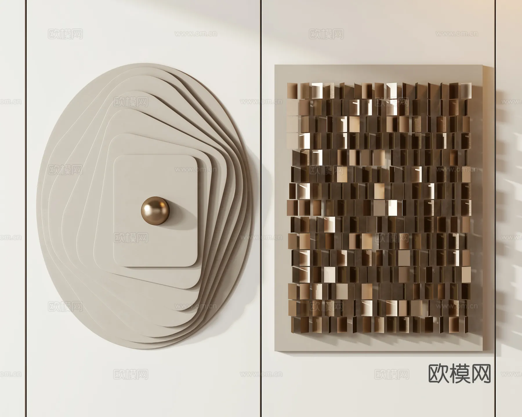 Wall Decoration 3D Models – Decor Sets – 072 – VRAY Render Wall Decoration 3D Models – Decor Sets – 072 – VRAY Render