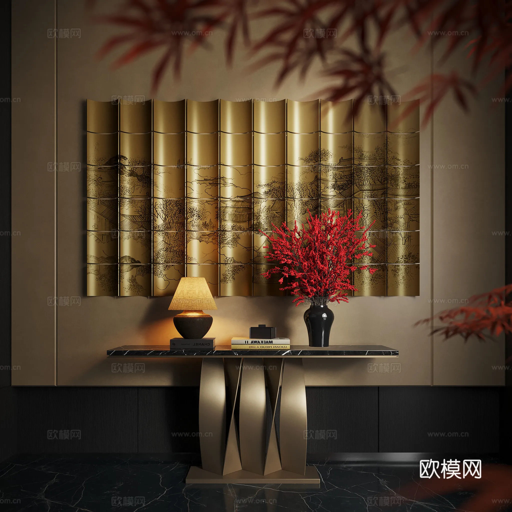 Wall Decoration 3D Models – Decor Sets – 074 – CORONA Render Wall Decoration 3D Models – Decor Sets – 074 – CORONA Render
