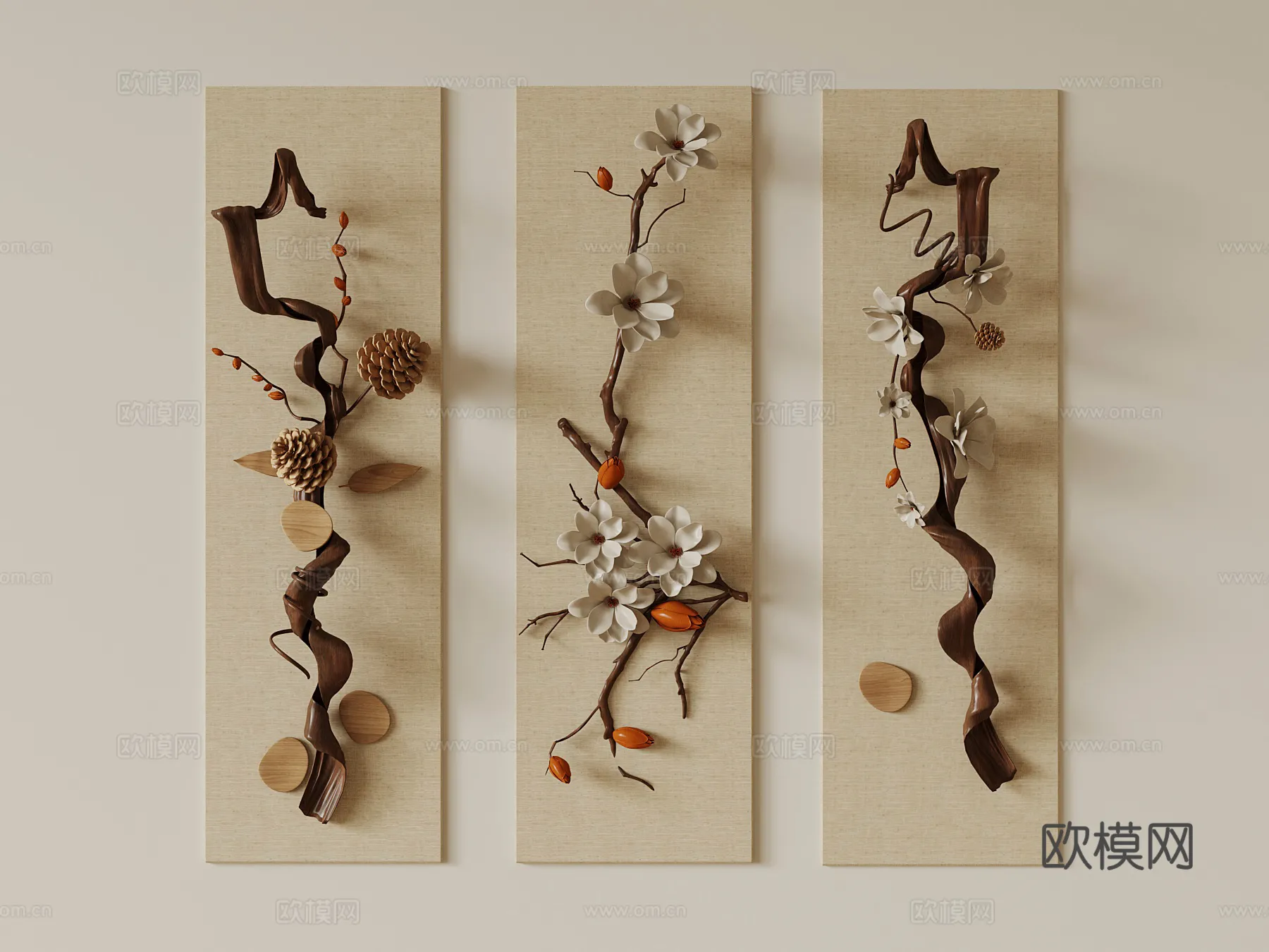 Wall Decoration 3D Models – Decor Sets – 078 – VRAY Render Wall Decoration 3D Models – Decor Sets – 078 – VRAY Render