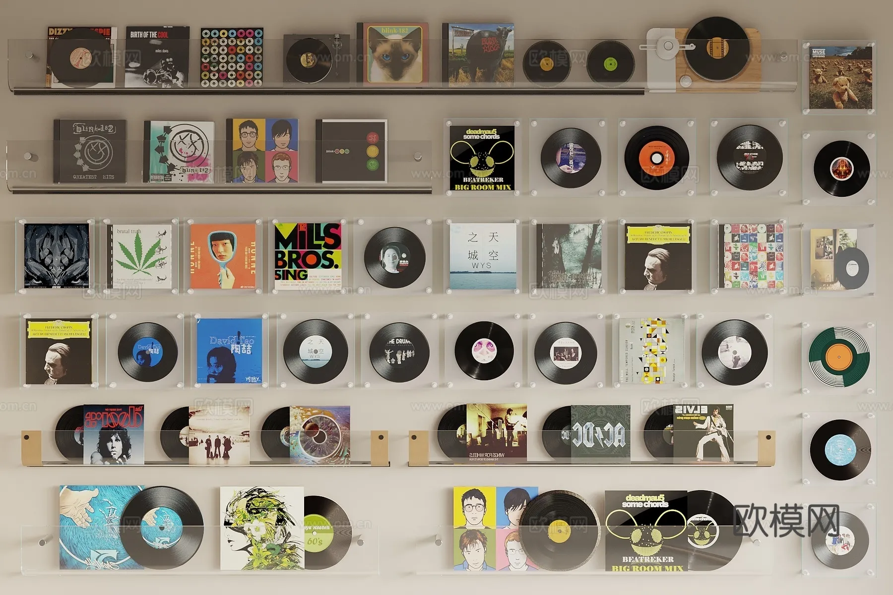 Wall Decoration 3D Models – Decor Sets – 082 – VRAY Render Wall Decoration 3D Models – Decor Sets – 082 – VRAY Render