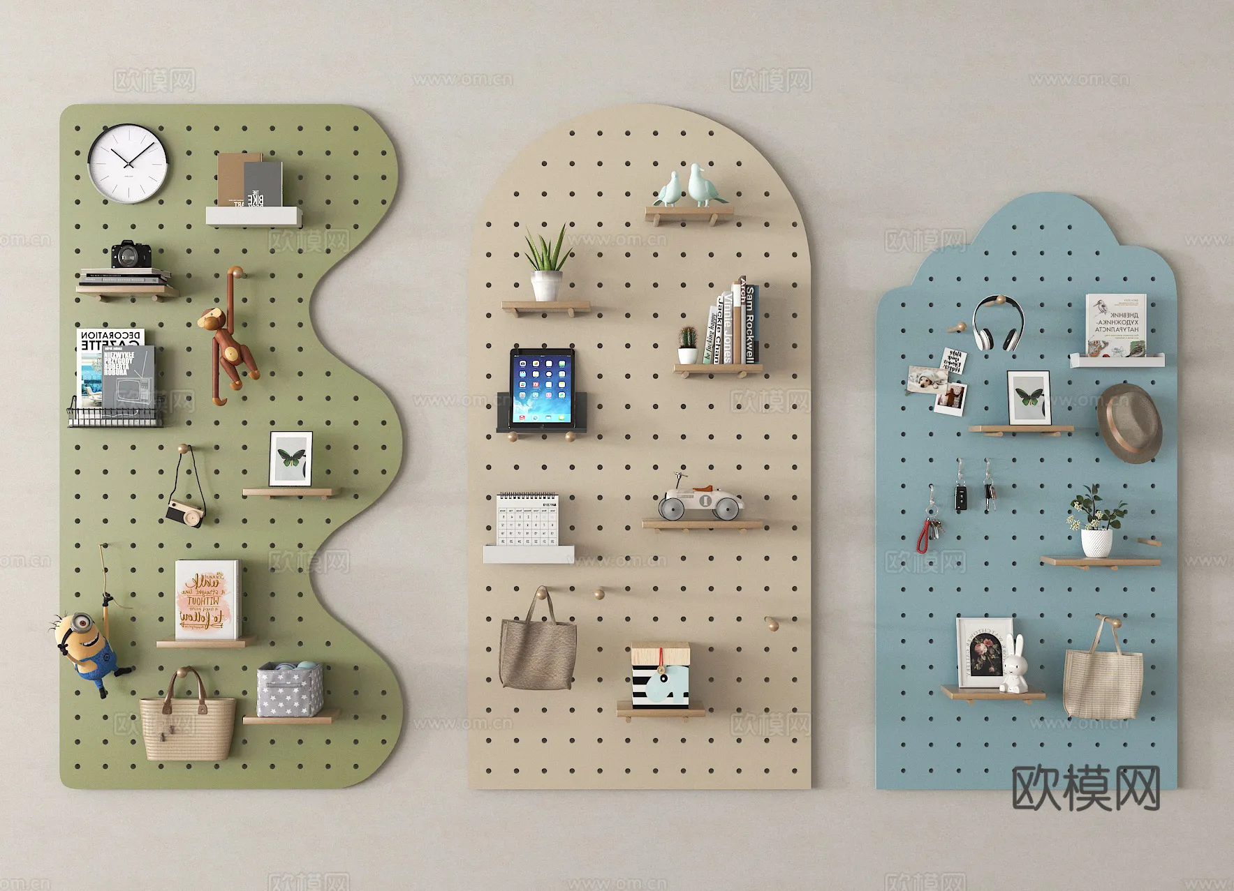 Wall Decoration 3D Models – Decor Sets – 087 – VRAY Render Wall Decoration 3D Models – Decor Sets – 087 – VRAY Render