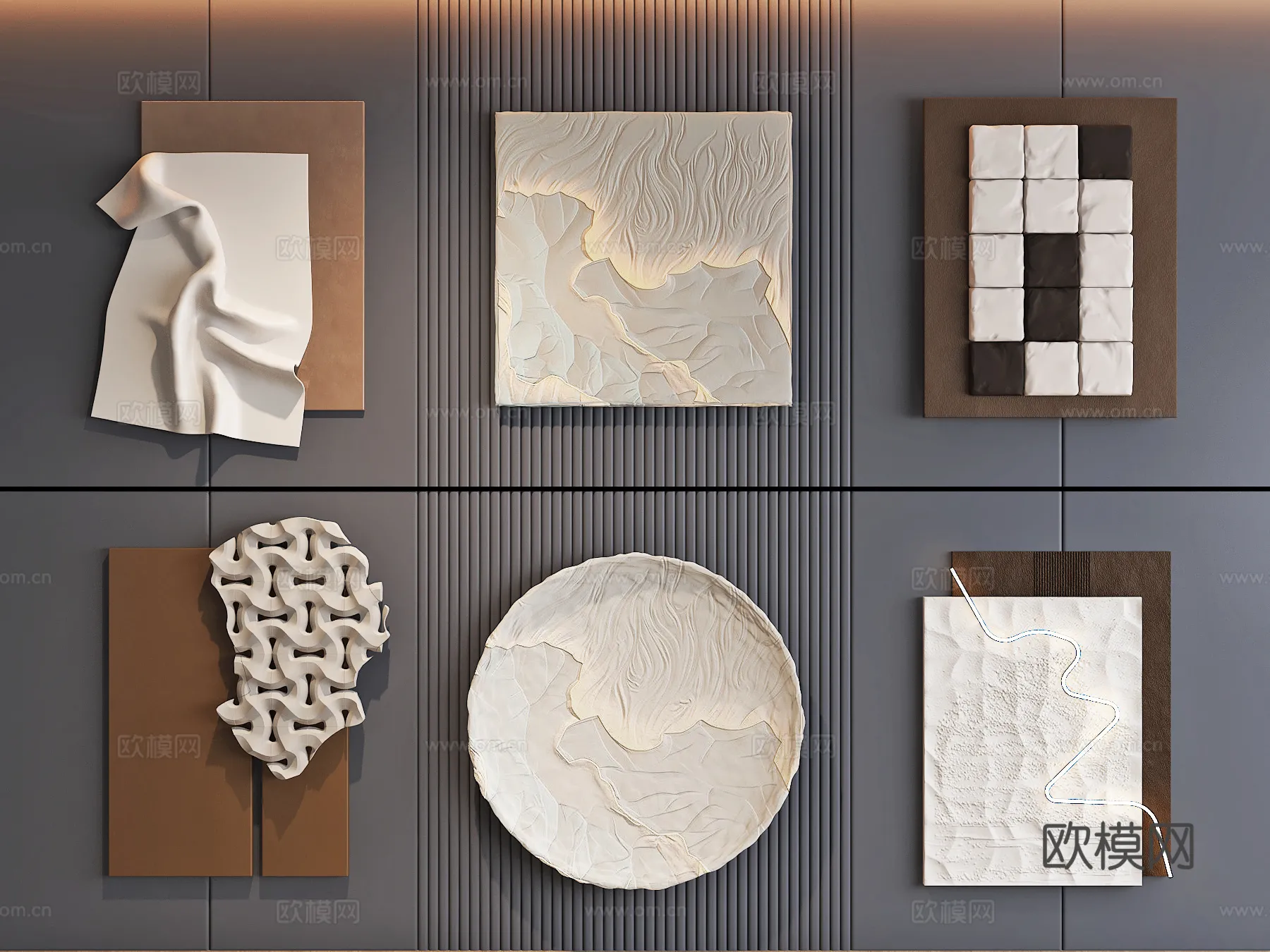 Wall Decoration 3D Models – Decor Sets – 088 – VRAY Render Wall Decoration 3D Models – Decor Sets – 088 – VRAY Render