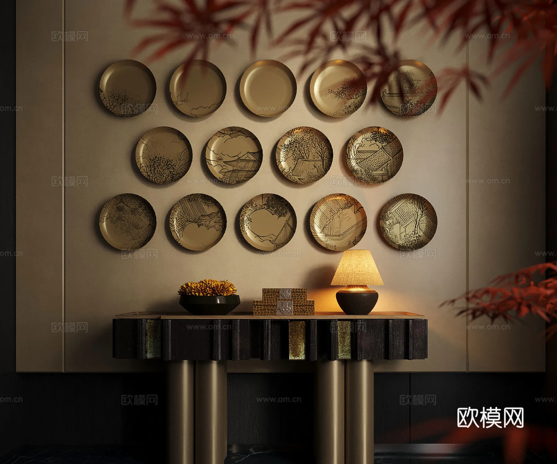 Wall Decoration 3D Models – Decor Sets – 101 – CORONA Render Wall Decoration 3D Models – Decor Sets – 101 – CORONA Render