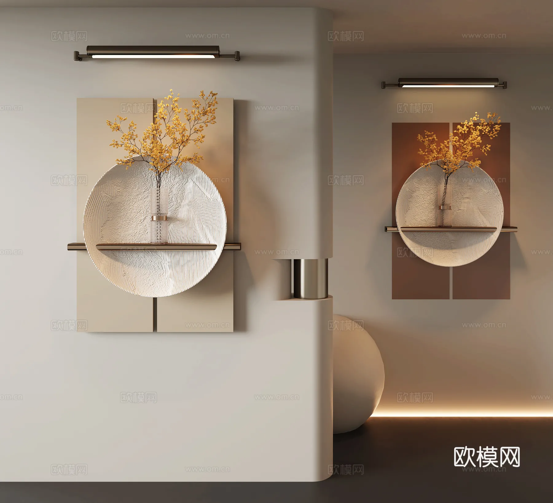 Wall Decoration 3D Models – Decor Sets – 105 – VRAY Render Wall Decoration 3D Models – Decor Sets – 105 – VRAY Render