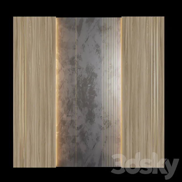 Wall decorative panel 3D Model Wall decorative panel 3D Model