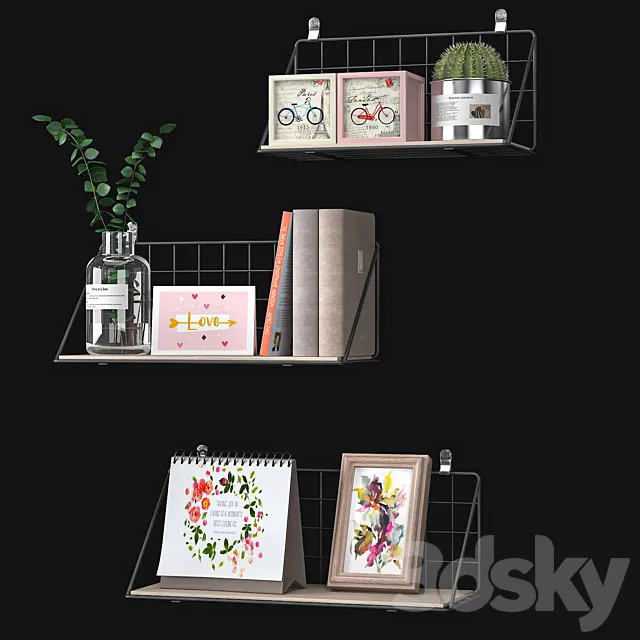 Wall decorative shelf 3DModel