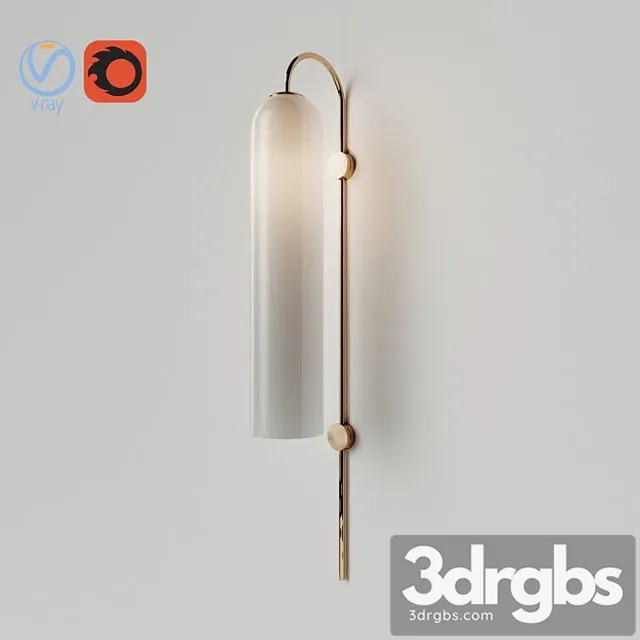 Wall float lamp milky Wall float lamp milky
