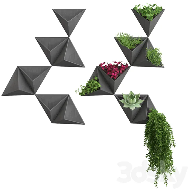 Wall flowers 3DModel Wall flowers 3DModel