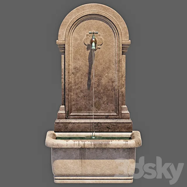 Wall Fountain 3D Model