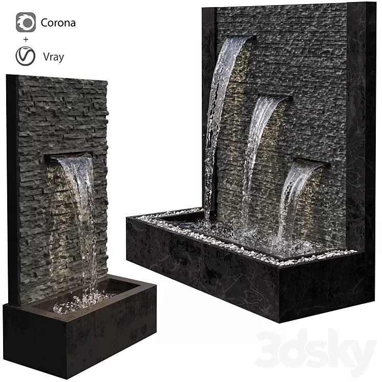 Wall fountains 3D Model