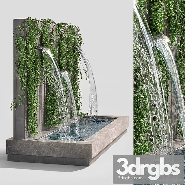 Wall fountains with ivy 3D Model Download Wall fountains with ivy 3D Model Download