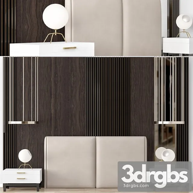 Wall Headboard Collection 005 3D Model Download