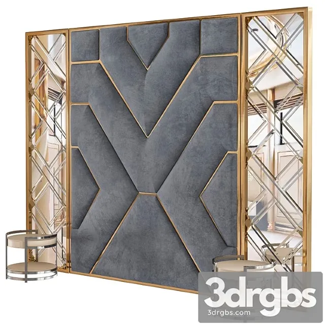 Wall headboard collection  3D Model Download