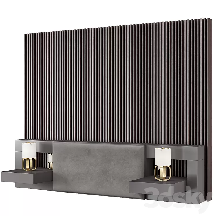 Wall Headboard Collection № 007 3D Model Wall Headboard Collection № 007 3D Model