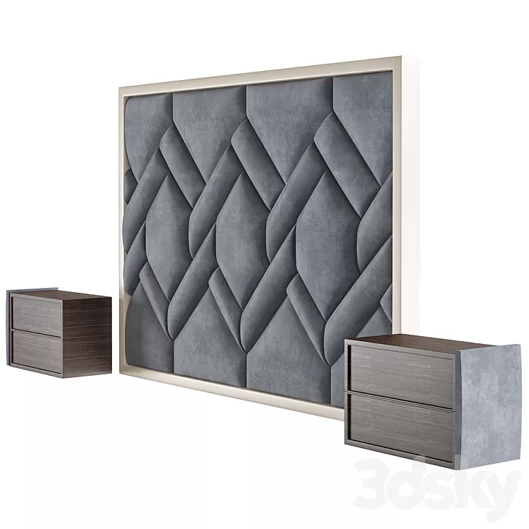 Wall Headboard Collection № 025 3D Model Wall Headboard Collection № 025 3D Model