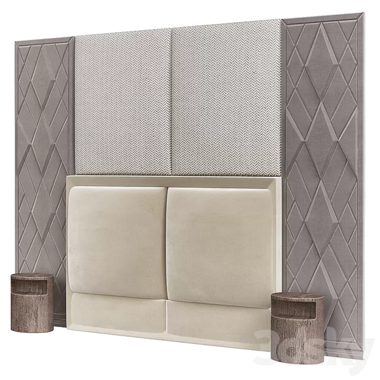 Wall Headboard Collection № 38 3D Model Wall Headboard Collection № 38 3D Model