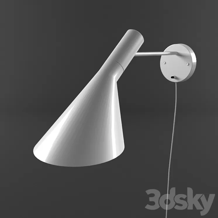 Wall lamp AJ (Visor) 3D Model Wall lamp AJ (Visor) 3D Model