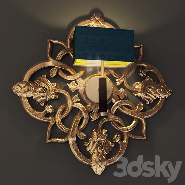 Wall lamp “Bra” 3D Model Wall lamp “Bra” 3D Model