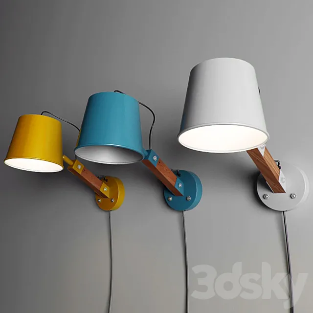 Wall lamp Buck 3DModel Wall lamp Buck 3DModel