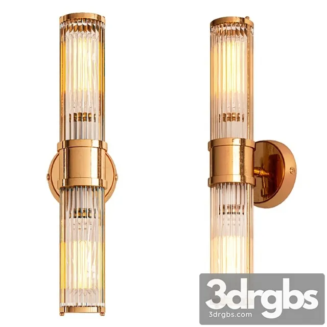Wall Lamp Claridges Double 3 3D Model Download