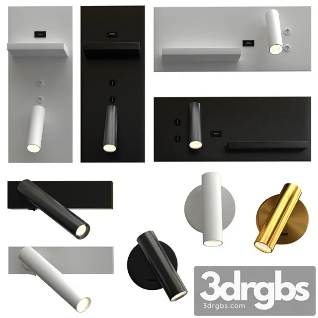Wall lamp collection 2 3D Model Download