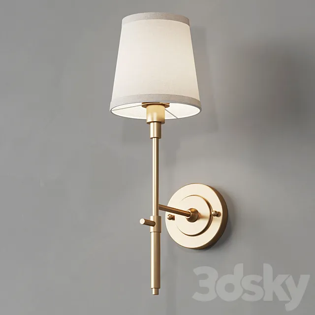Wall lamp Dantone Home Buckingham 3D Model Wall lamp Dantone Home Buckingham 3D Model