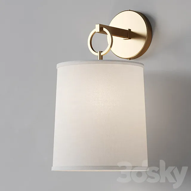 Wall lamp Dantone Home Germain 3D Model Wall lamp Dantone Home Germain 3D Model