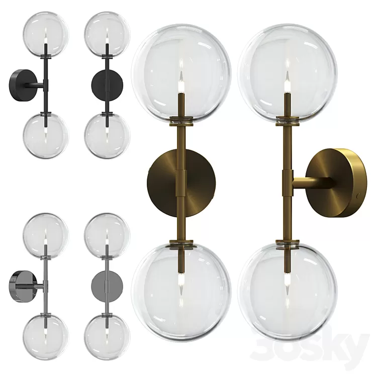 Wall lamp DAWN DUAL by Schwung Home 3D Model Free Download