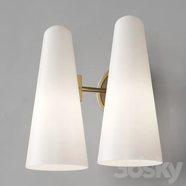 Wall lamp double Dantone Home Toronto 3D Model Wall lamp double Dantone Home Toronto 3D Model