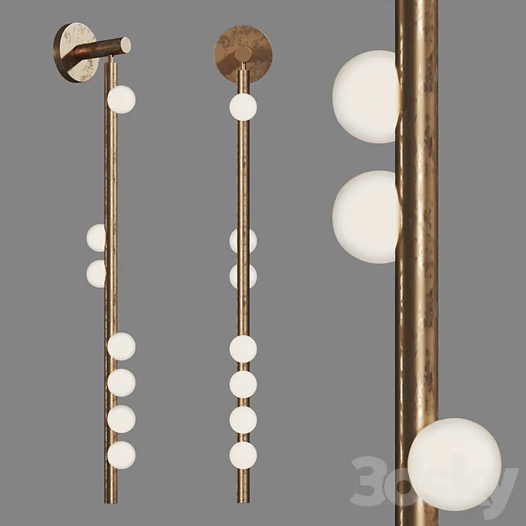 Wall lamp Drop System DSS.07.01 by Lindsey Adelman 3D Model Free Download