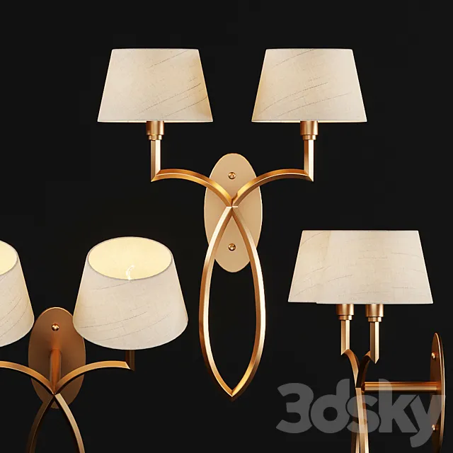 Wall lamp Florence 3D Model Wall lamp Florence 3D Model