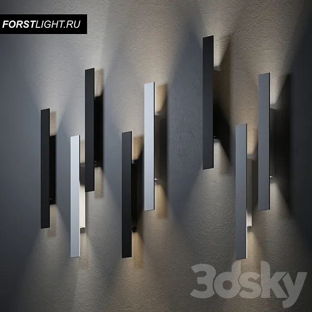 Wall lamp Forstlight Next 3DModel Wall lamp Forstlight Next 3DModel