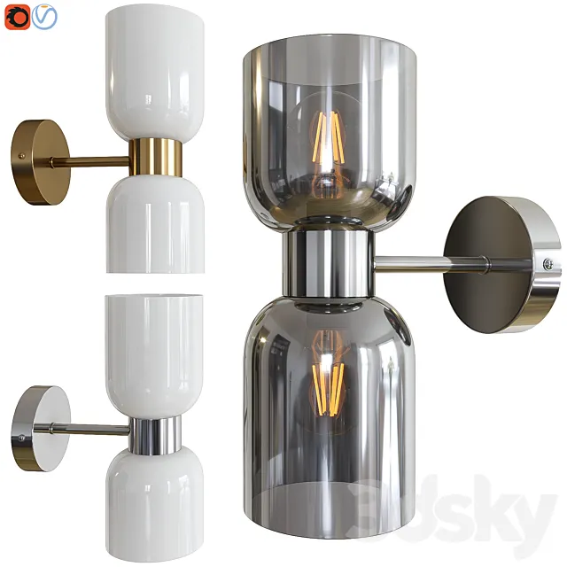 Wall lamp Freya Savia 3D Model Wall lamp Freya Savia 3D Model