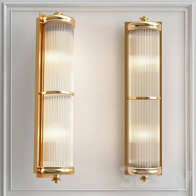 Wall Lamp Glorious XL Brass 3D Model