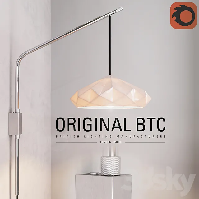 Wall lamp HATTON 4 wall light 3DModel