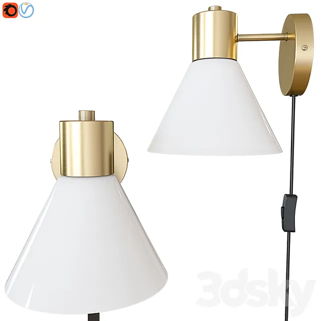 Wall lamp IKEA FLUGBO FLUGBU 3D Model Wall lamp IKEA FLUGBO FLUGBU 3D Model