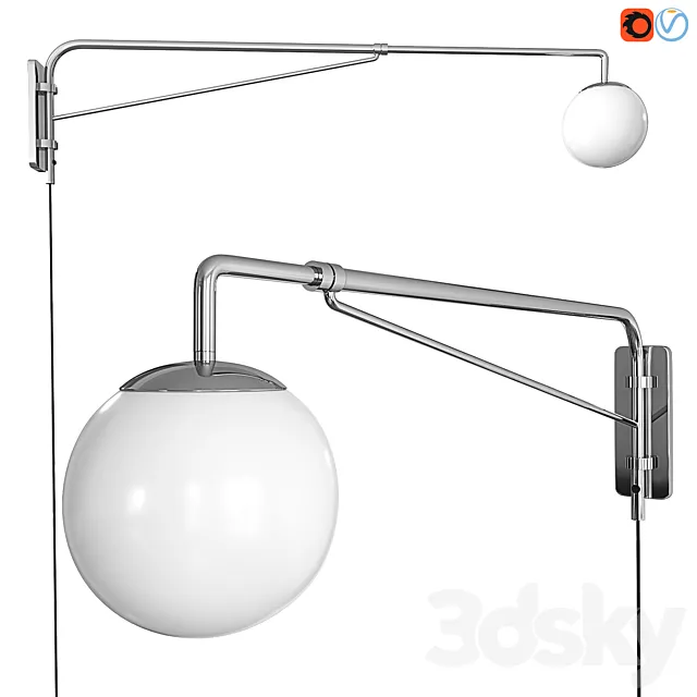 Wall lamp IKEA SIMRISHAMN 3DModel Wall lamp IKEA SIMRISHAMN 3DModel