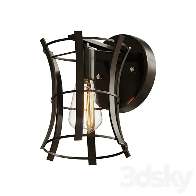 Wall lamp loft medieval torch wall 3D Model