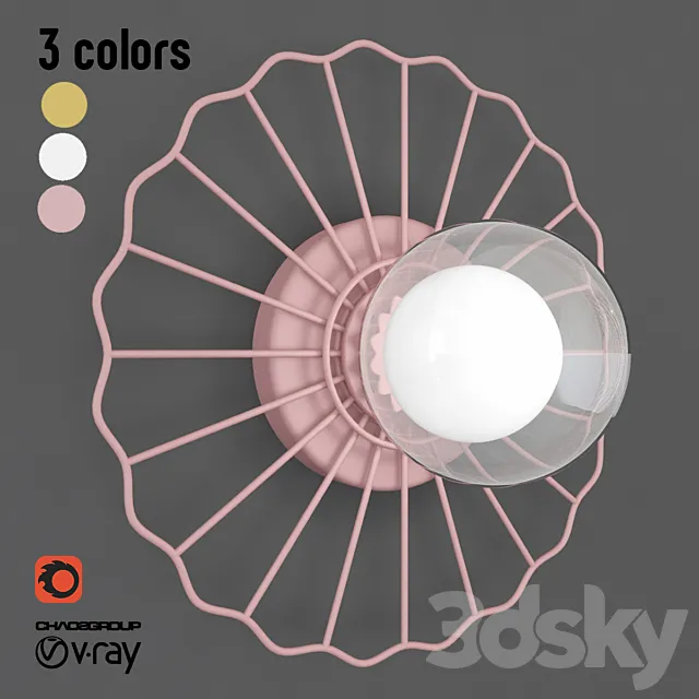 Wall lamp Lumion Mimi 3D Model