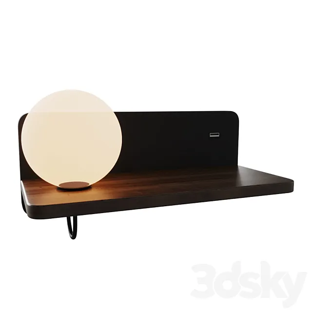 Wall lamp Lunaris 2894-1W 3DModel Wall lamp Lunaris 2894-1W 3DModel