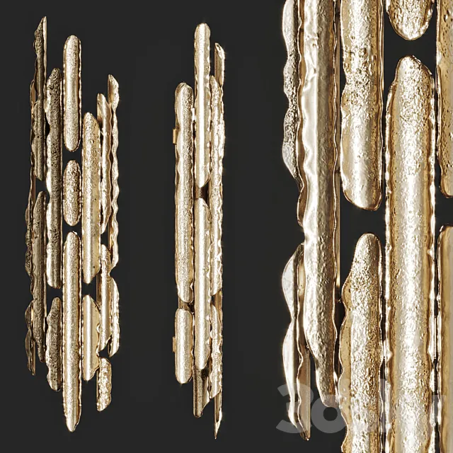 Wall lamp made of metal plates ENIGMA Vetvi store 3DModel Wall lamp made of metal plates ENIGMA Vetvi store 3DModel