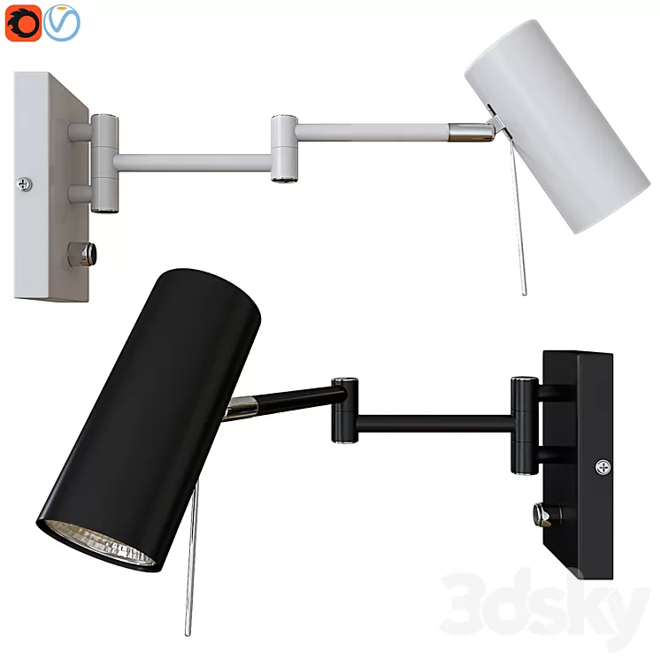 Wall lamp Markslojd 105300 ROMA 3D Model Wall lamp Markslojd 105300 ROMA 3D Model