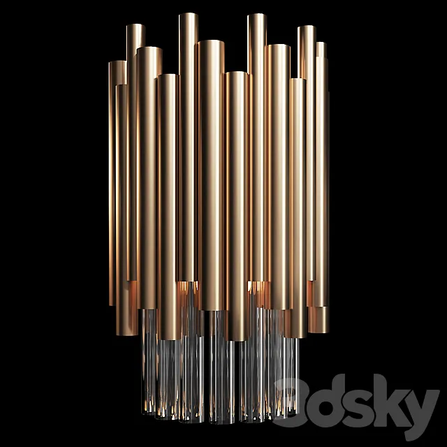 Wall lamp MAYTONI Coliseo MOD135WL-01BS 3D Model Wall lamp MAYTONI Coliseo MOD135WL-01BS 3D Model