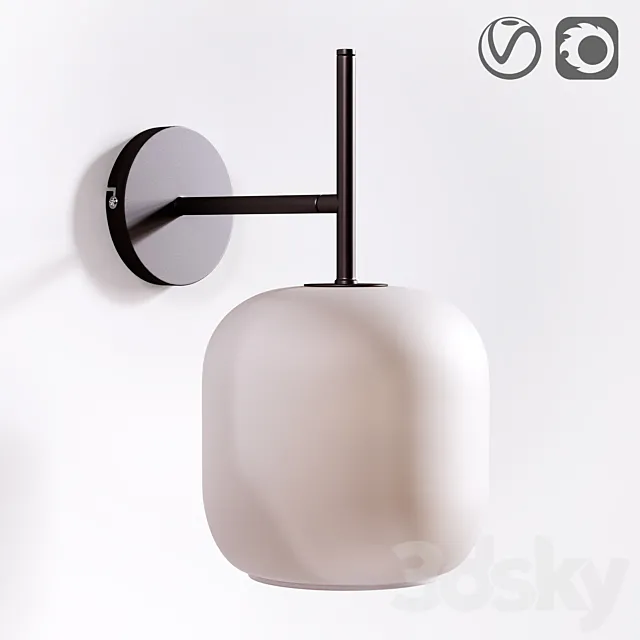 Wall lamp Misuto 3D Model Wall lamp Misuto 3D Model
