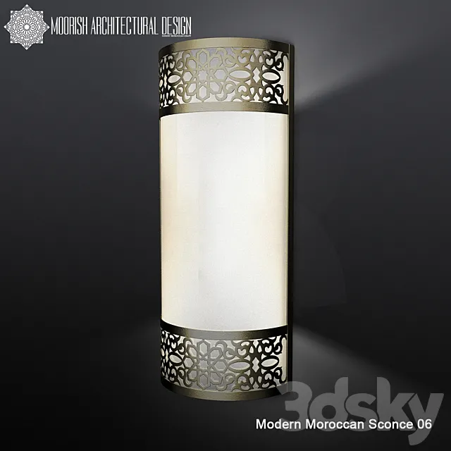 Wall lamp Modern Moroccan Sconce 06 3DModel
