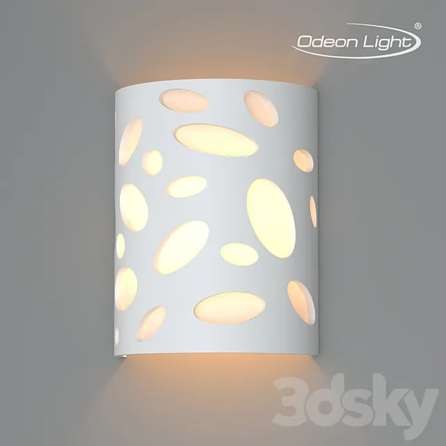 Wall lamp ODEON LIGHT 3549 _ 1W GIPS 3D Model
