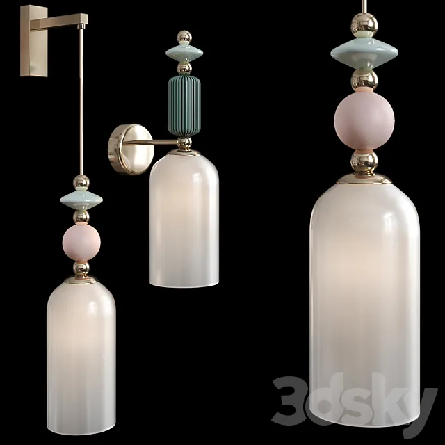 Wall lamp Odeon Light 4861 _ 1W CLASSIC ODL_EX21 3D Model Wall lamp Odeon Light 4861 _ 1W CLASSIC ODL_EX21 3D Model